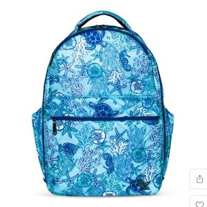NWOT Lug Summit Travel Backpack In Sealife Blue - Sold Out Everywhere